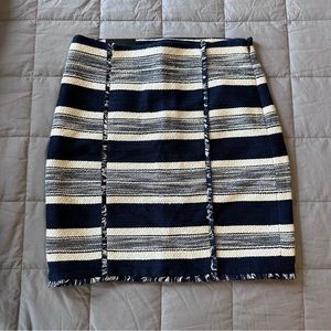 NWT Banana Republic Blue and White Skirt- Size 0
